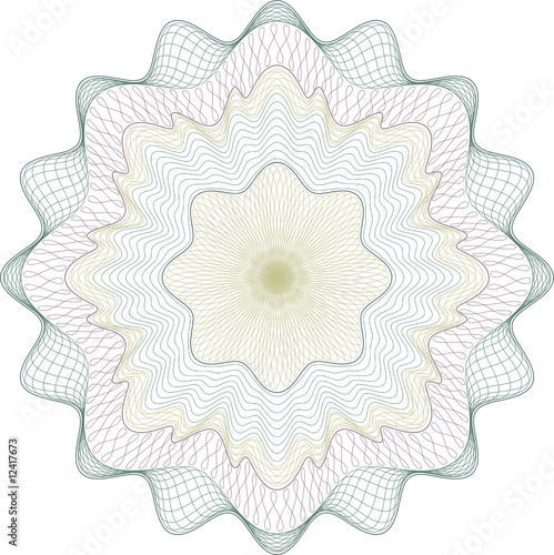 Classical vector guilloche / money or certificate pattern