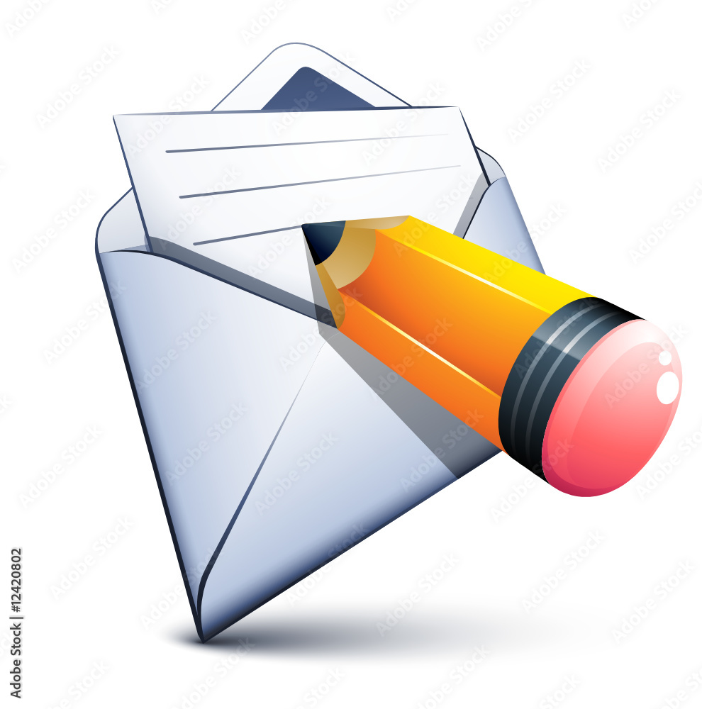 Courrier et crayon