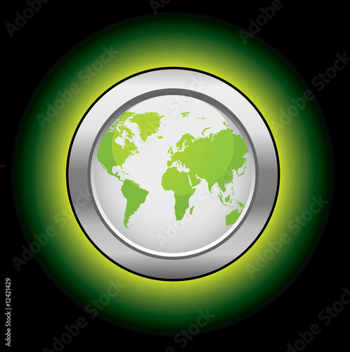 World ecology button