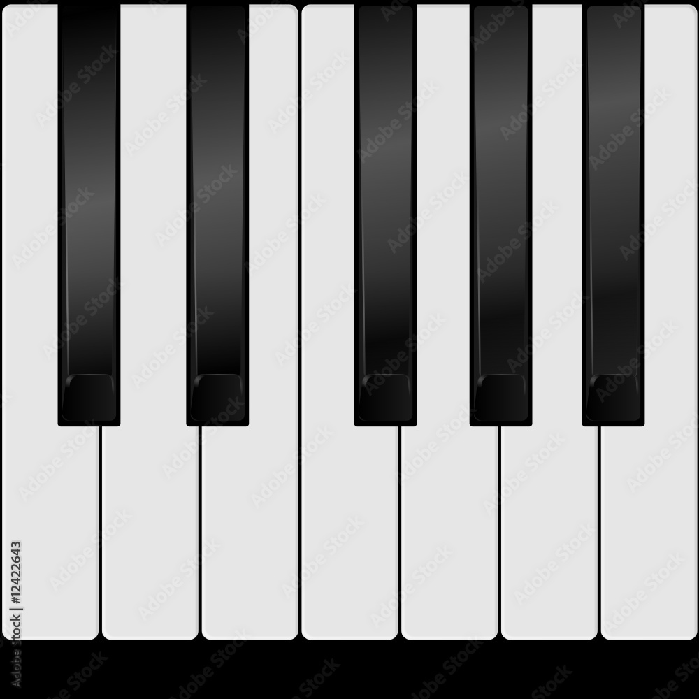 Naklejka premium klaviertasten III