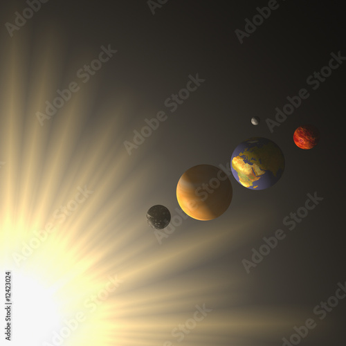 Murais de parede Planeten