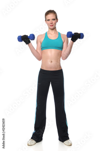 Young Woman Working Out