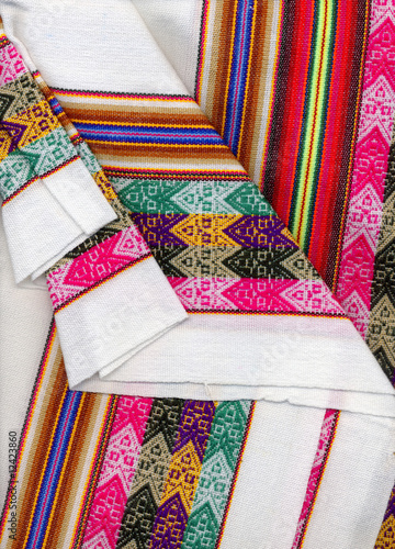 Closeup peruvian textil