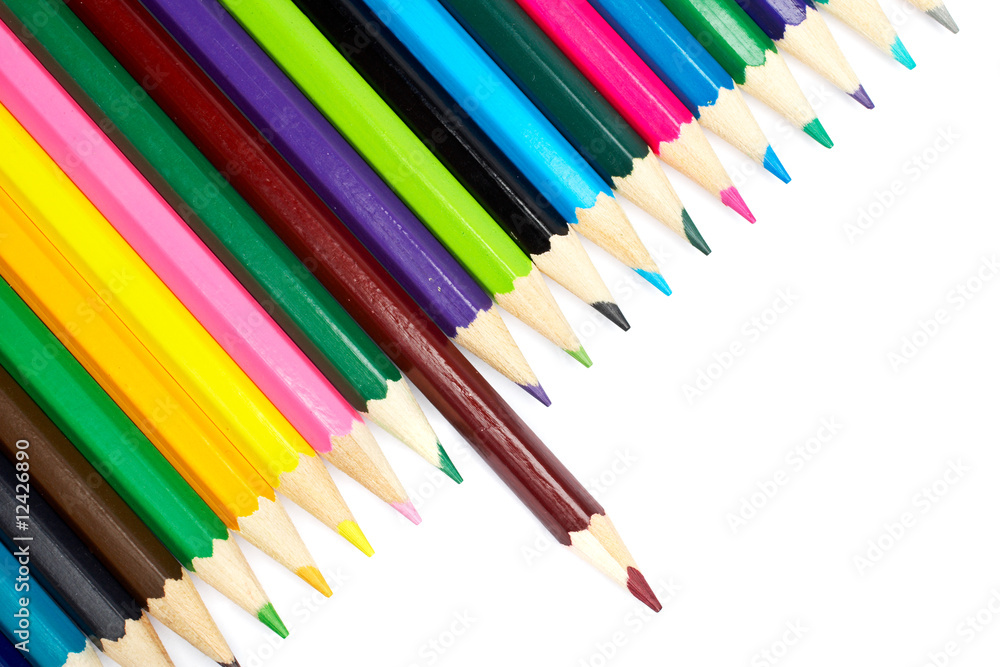 Fototapeta premium Assortment of colored pencils