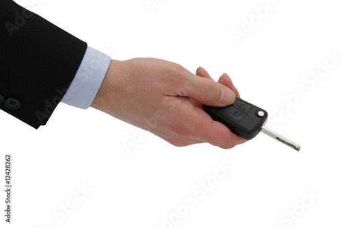 Hand mit Autoschlüssel