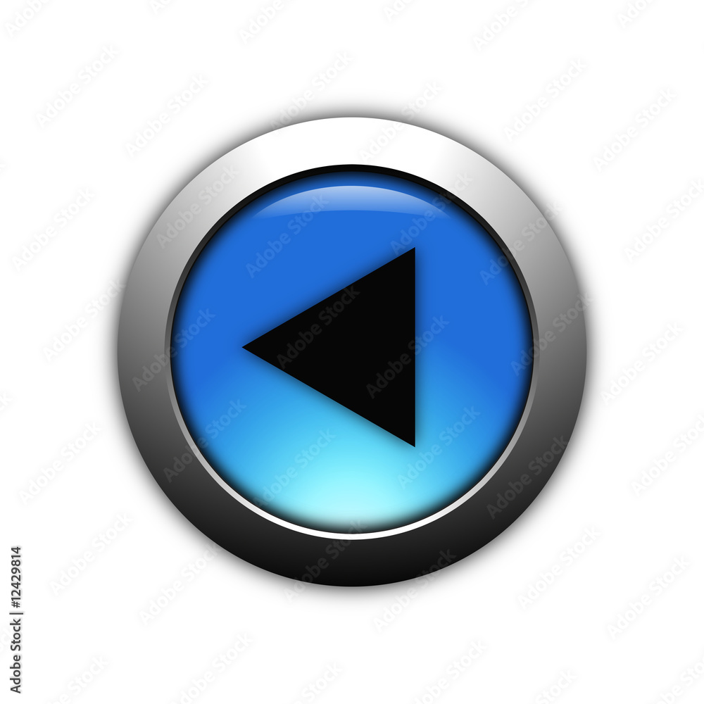 aqua blue previous button with metalic ring aqua blue previous button with metalic ring