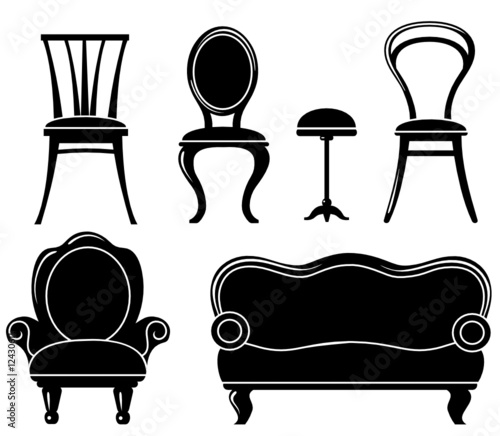 Furniture silhouettes