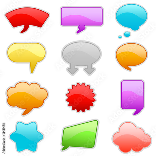 colorful talk bubbles