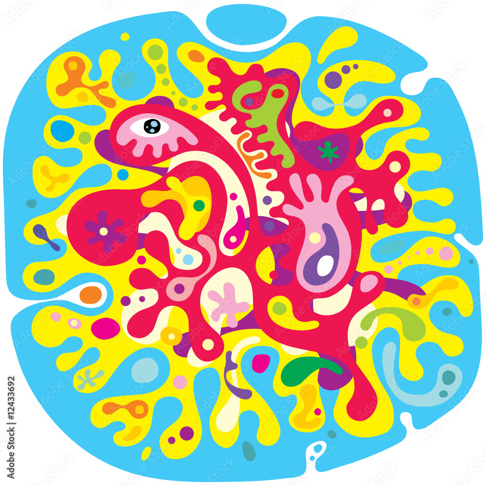 Fototapeta premium The abstract image ovule