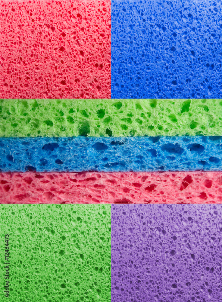 Obraz premium Multicolor sponge texture