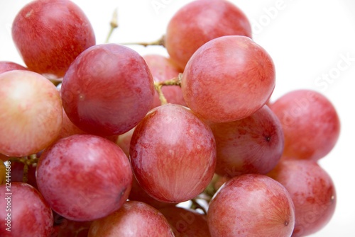 Close-up of Pink grape cluster