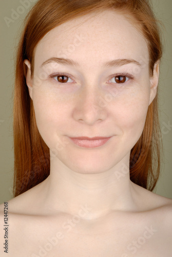 Beautiful redhead woman