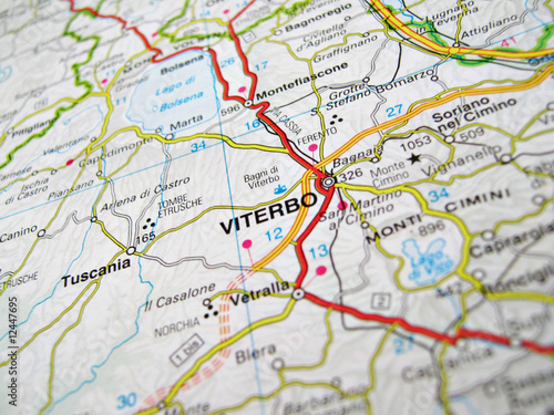 Cartina Viterbo