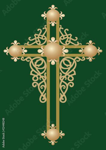 Christian Holy cross with ornament
