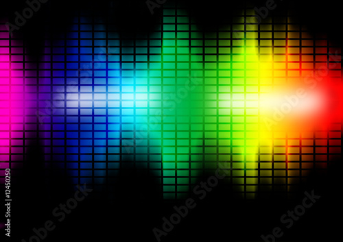 Music frequency equalizer illustration