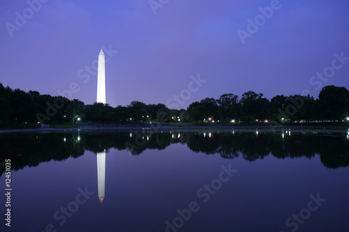 Washington Monument in DC at sunset