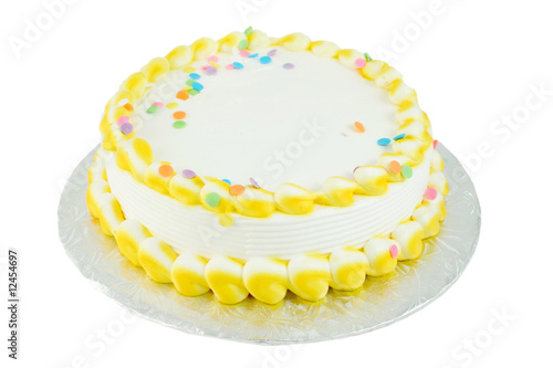 blank festive cake