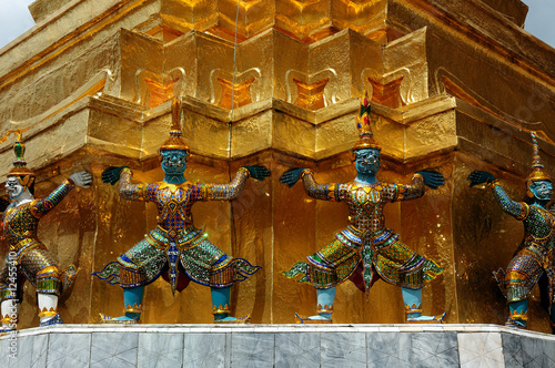 Thailand: Statues at Wat Phra Keo photo