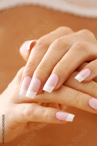 nails care. Female hands