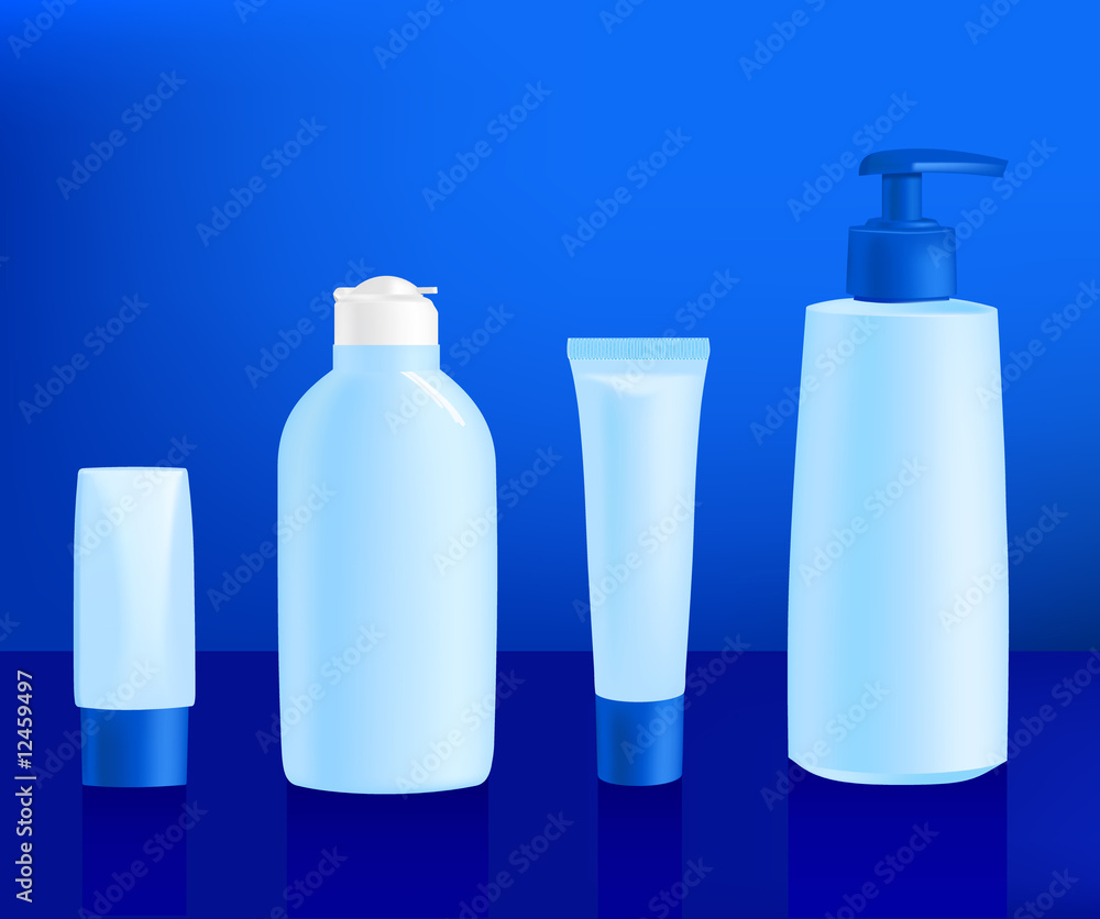 illustration of cosmetic container templates illustration of cosmetic container templates