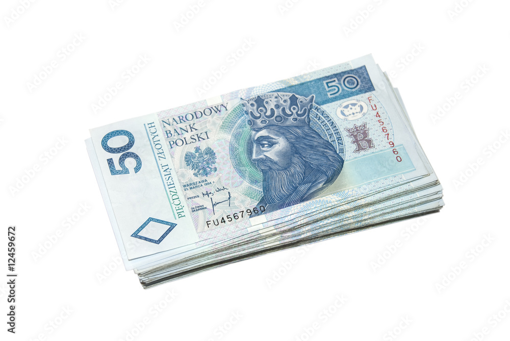 Banknotes 50 PLN. Polish currency. Banknoty 50 zlotowe. Banknotes 50 PLN. Polish currency. Banknoty 50 zlotowe.