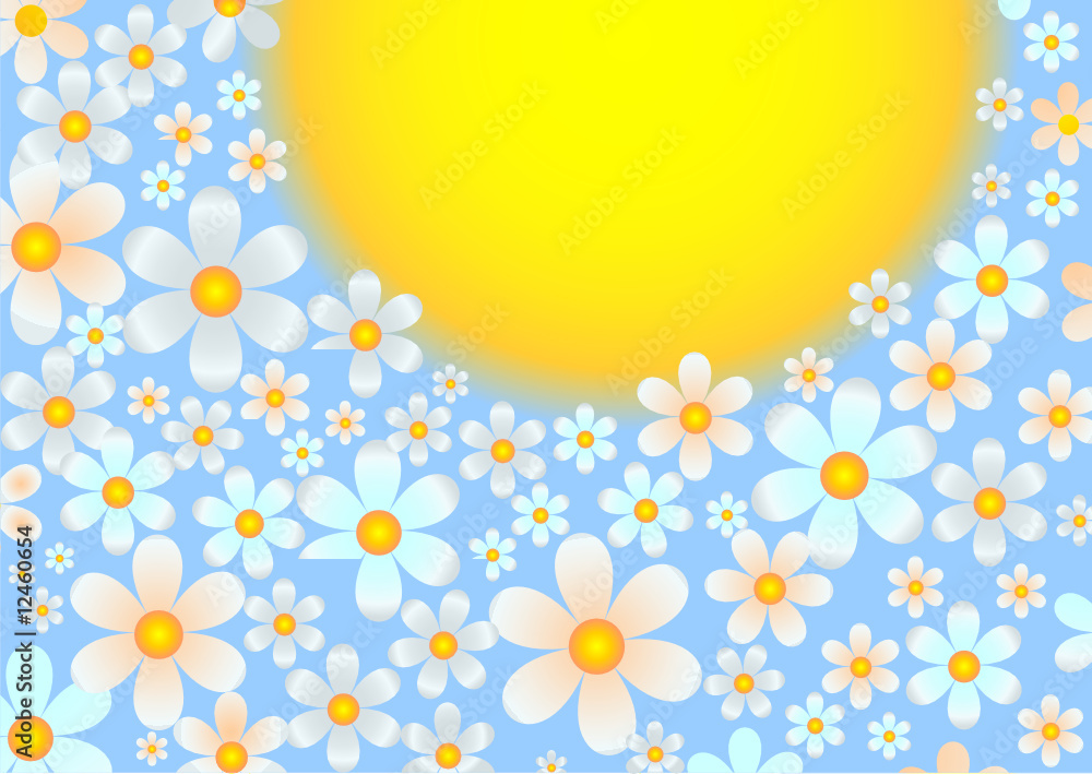 Abstract gentle floral background