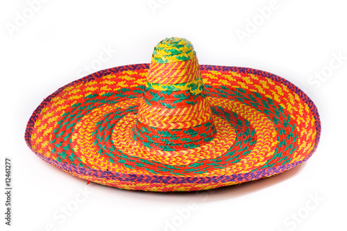 A sombrero isolated on a white background