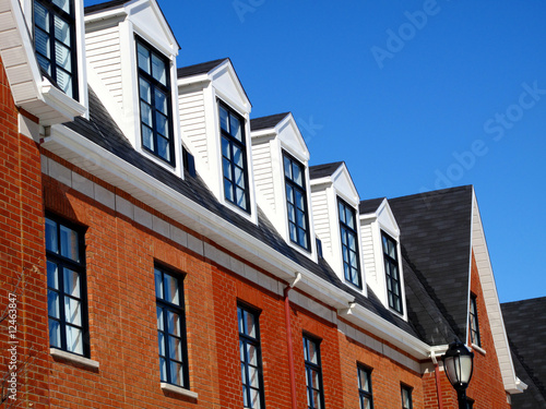 A row of town homes