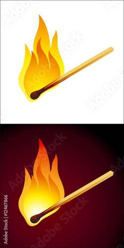 Burning match