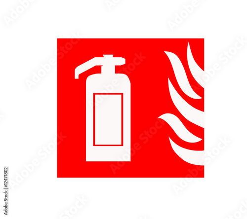 fire extinguisher position sign