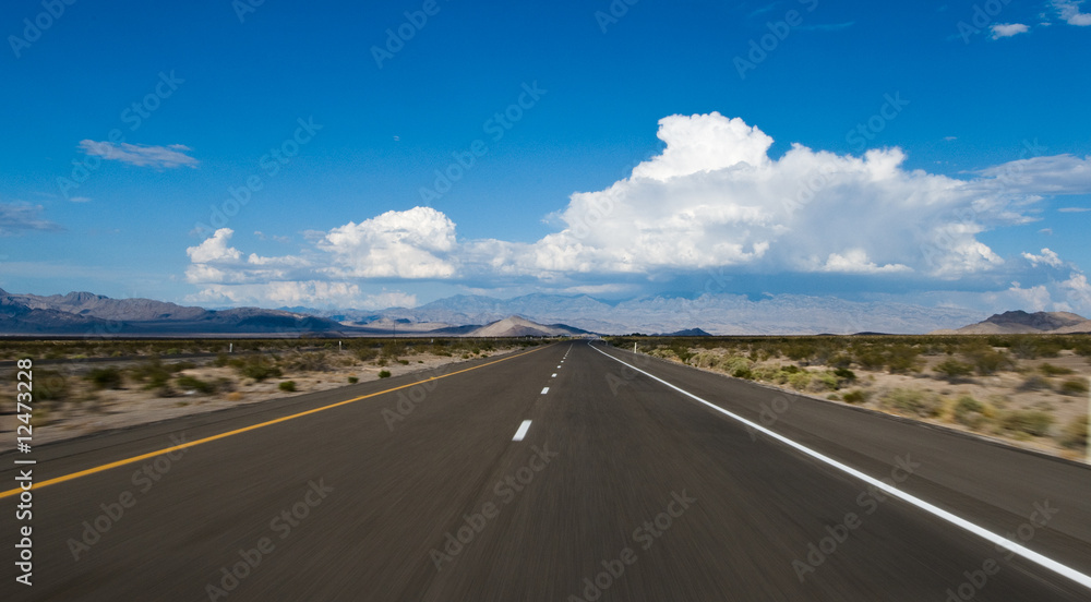 Fototapeta premium Desert Highway blur