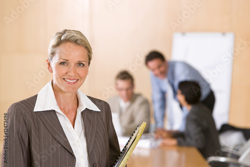 portrait of beautiful female executive photo