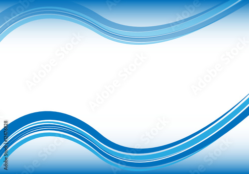 Hintergrund mit blauen Schwüngen