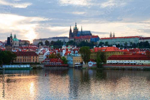 Evening Prague panorama