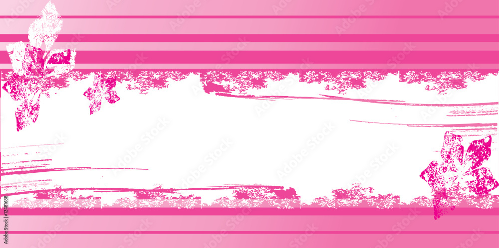 grunge banner with flowers grunge banner with flowers