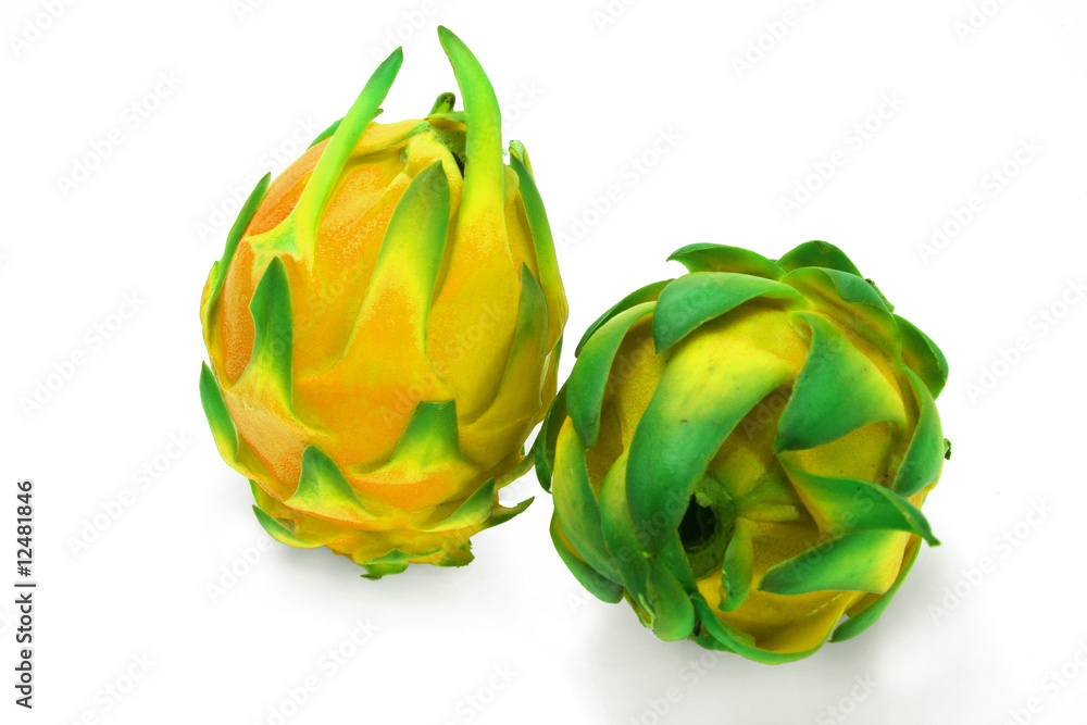 Obraz premium two whole dragon fruit