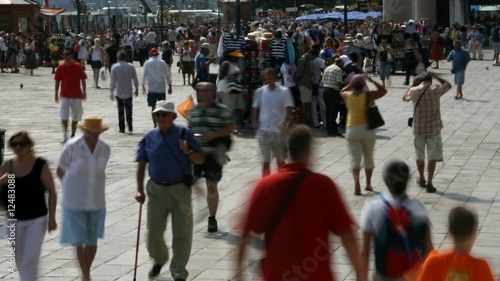 People walking in Venice - time lapse