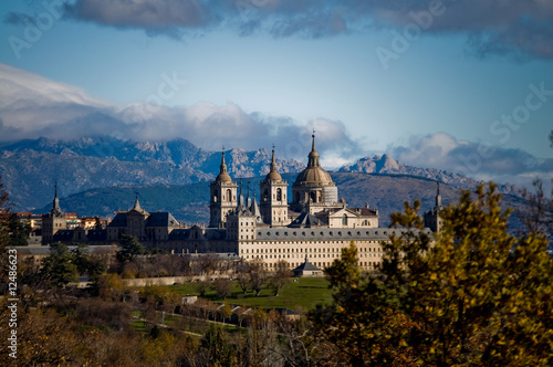 Royal Monastery of San Lorenzo de El Escorial in Madrid, Spain photo
