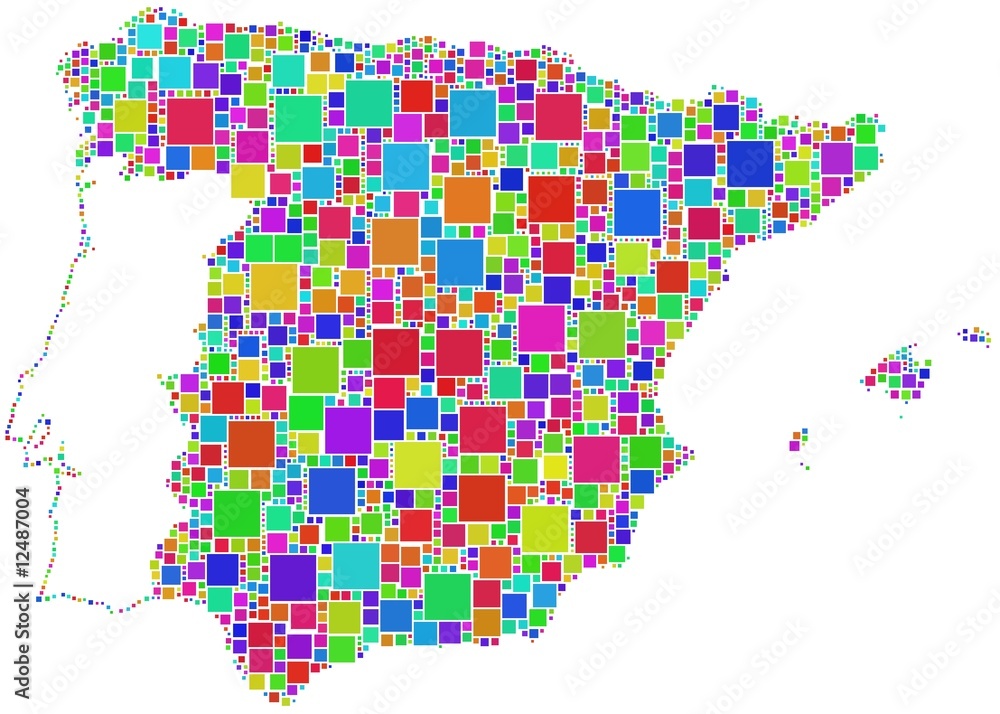 Mappa della Spagna