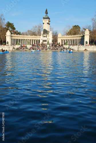 Famous Retiro Park on Madrid (Water View)