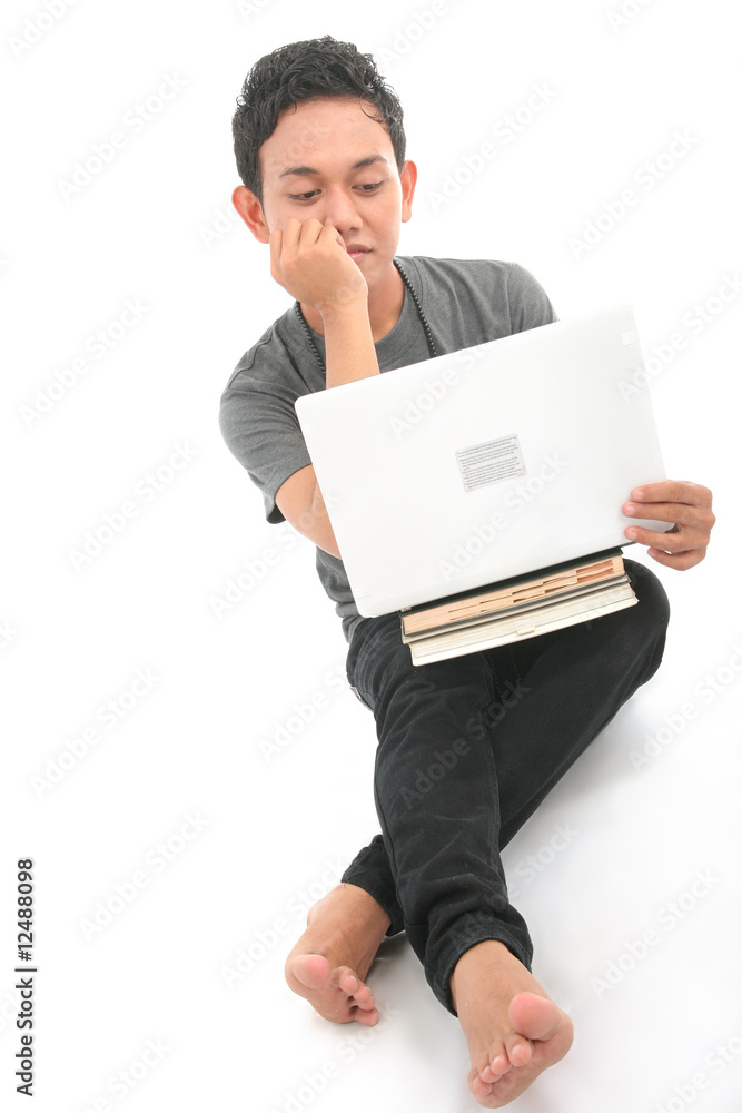 Gay with laptoop Gay with laptoop