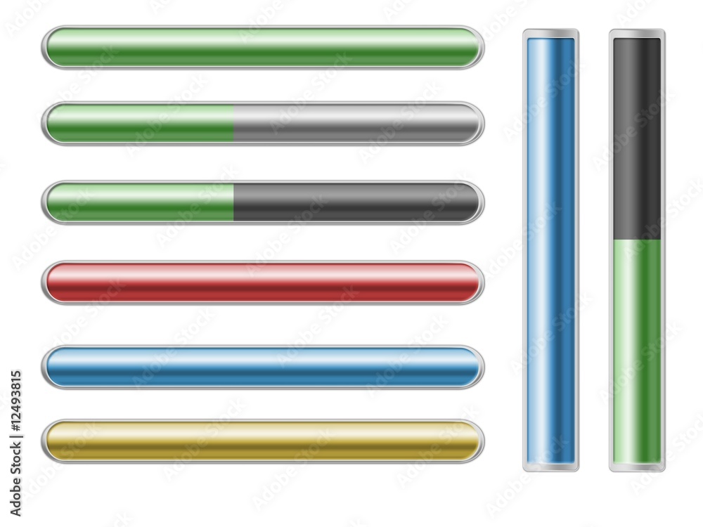 Fototapeta premium There are some colorful Progress bars