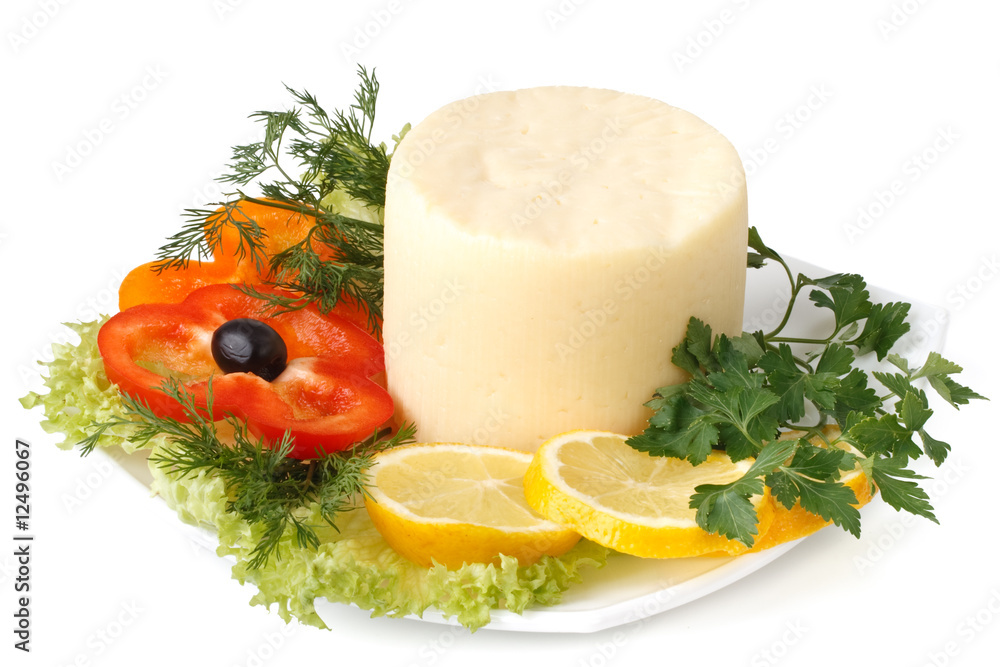 Cheese with vegetables