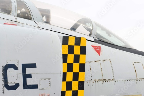 Obraz na płótnie Foto einer Pilotkanzel eines Jagdflugzeugs