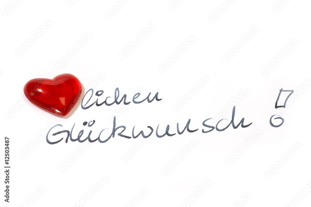 Herzlichen Glückwunsch Stock Photo Adobe Stock