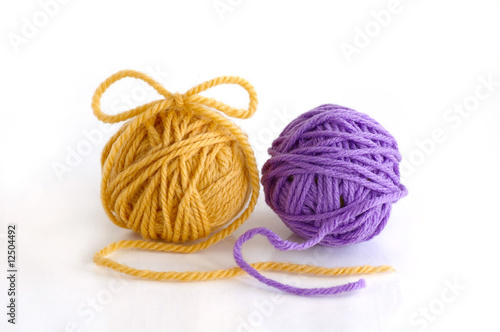 Two balls of the yarn