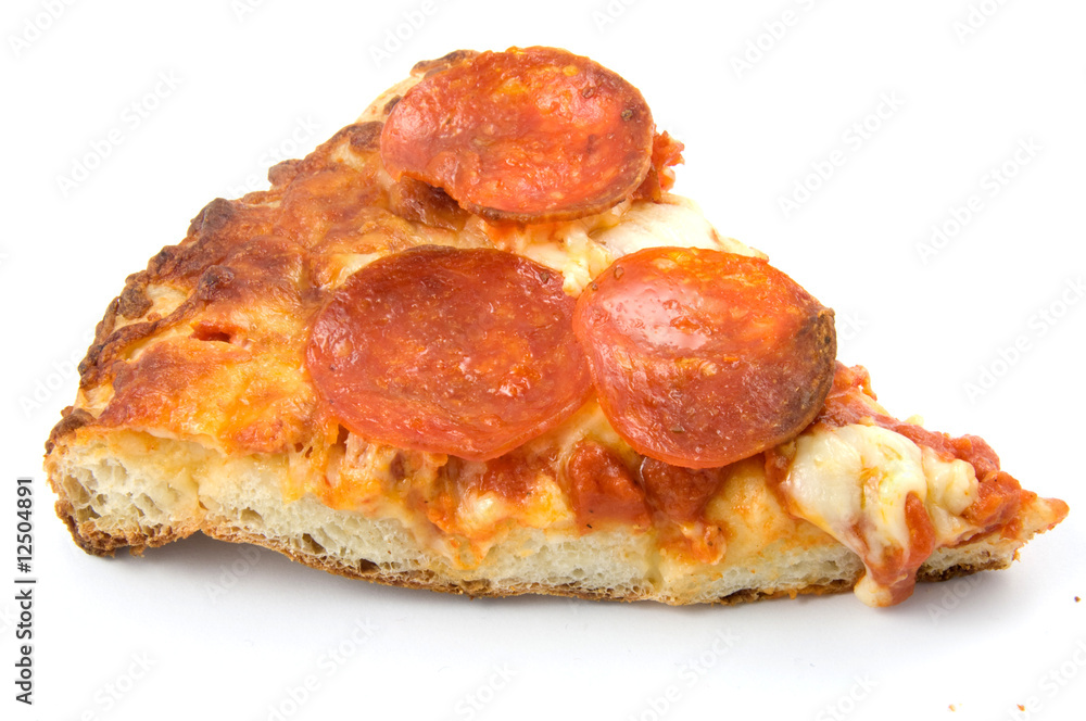 Slice of pepperoni pizza Slice of pepperoni pizza