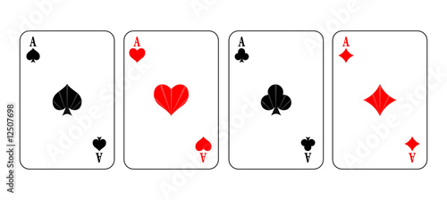 Simple vector illustration of game cards