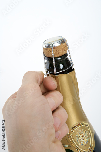 opening a bottle