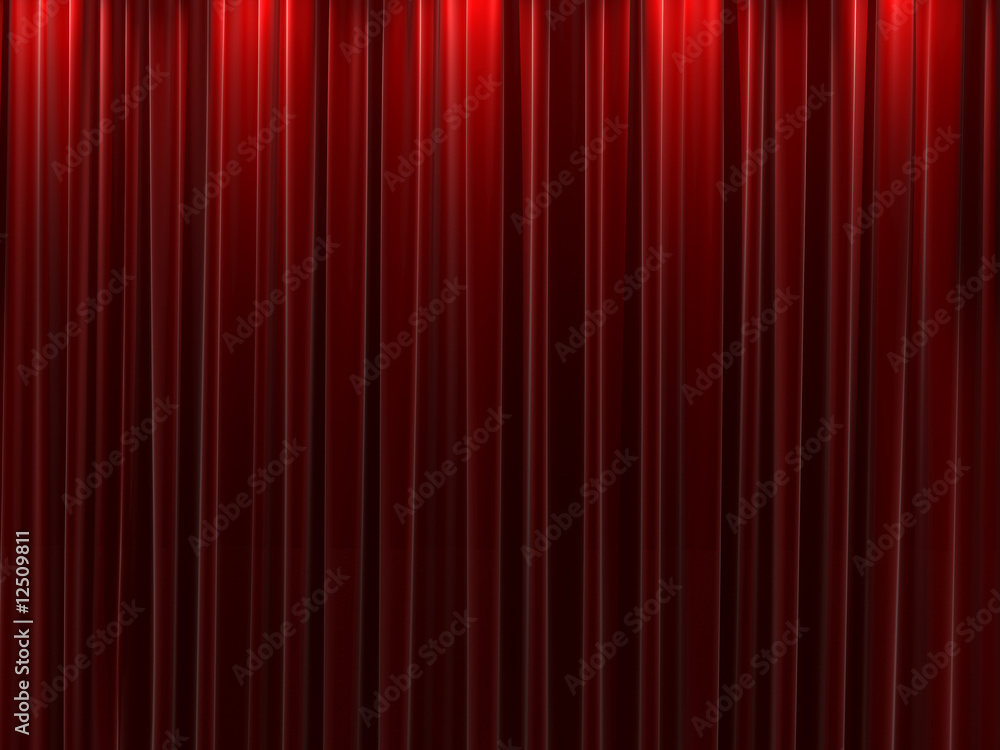 Red velvet curtains background Red velvet curtains background